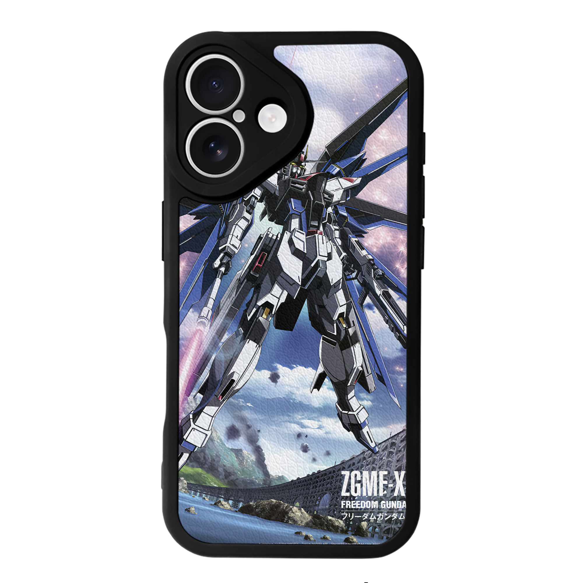 （画像用） 機動戦士ガンダム Mobile Suit Gundam 【iPhone 16シリーズ対応】シリコンスマホケース（レザー調） 材質：シリコン